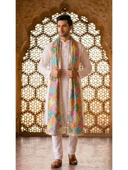 Zamour - Multi-Color Embroidered Dupatta