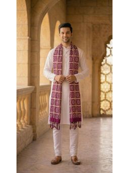Zamour - Purple Printed Dupatta