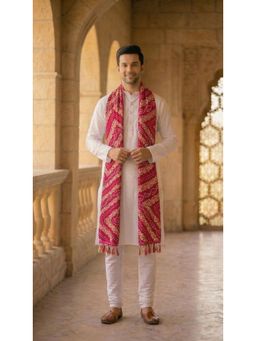 Zamour - Pink Printed Dupatta
