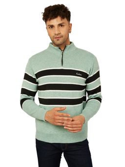 Kvetoo - Stripes High Neck Sweater For Men