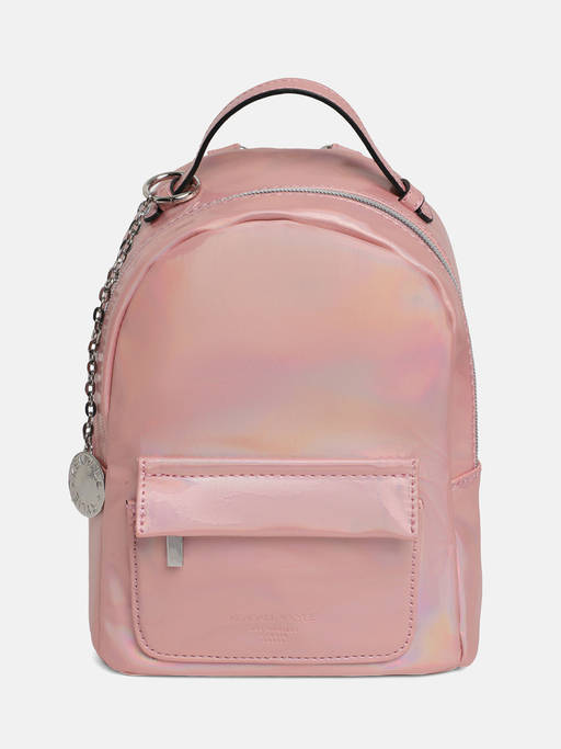 Kendall & Kylie Pink Backpack Kendall + Kylie Hot Pink Transparent Backpack & Pouch  main image 2