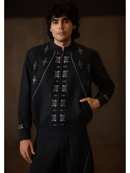 Bohame - Navy Blue Aster Co-Ord Set