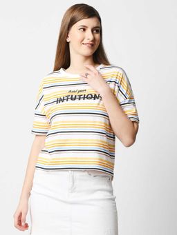 Pepe Jeans - Women Multi Stripes T-Shirt