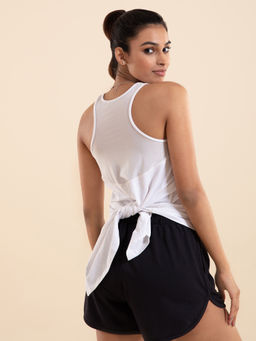 Nykd by Nykaa - Nykd All Day on-the-move tie up Tank- NYK220 Bright White