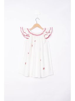 The Little Trunk - Crepe Embroidery Dress