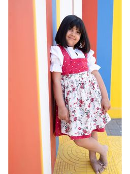 The Little Trunk - Polka Dots Red Dirndl Dress