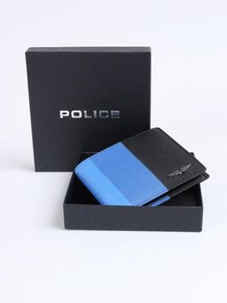 Police - Men Leather Colorblock Multi-Color Wallet