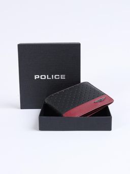 Police - Men Leather Colorblock Multi-Color Wallet