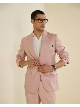 S&N by Shantnu Nikhil - Men Pink Blazer