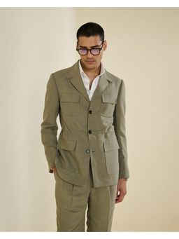 S&N by Shantnu Nikhil - Men Green Jacket
