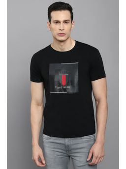 Louis Philippe - Men Black T-Shirt