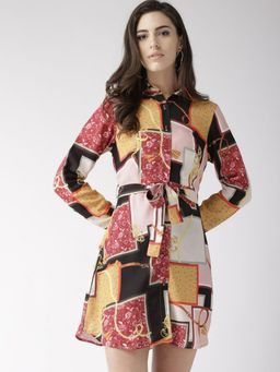 Twenty Dresses by Nykaa Fashion - Multi-Color Slipping Into A Fresh Tone Shirt Dress