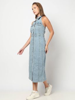 GAP - Women's Collar Neck Denim Dress