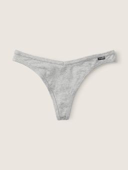Victoria's Secret - Grey Cotton Thong Panty