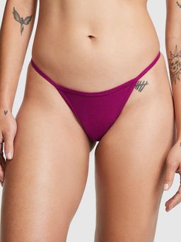 Victoria's Secret - Wine Cotton V-String Thong Panty