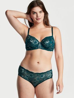Victoria's Secret - Green Lace Front Hiphugger Panty (XS)
