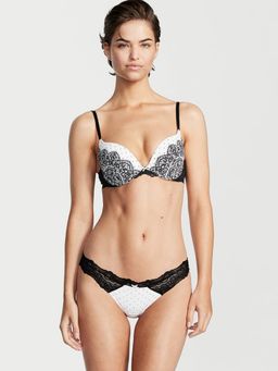 Victoria's Secret - White Dream Angels Lace Trim Cheekini Brief Panty