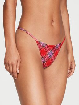 Victoria's Secret - Red Stretch Cotton V-String Thong Panty