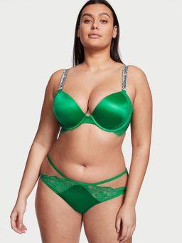 Victoria's Secret - Green Very Sexy Strappy Lace Cheeky Brief Panty