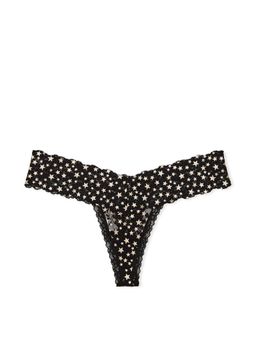 Victoria's Secret - Black The Lacie Posey Lace Thong Panty