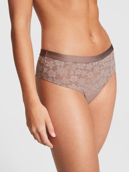 Victoria's Secret - Brown Wear Everywhere Lace Cheekster Brief Panty (2XL)