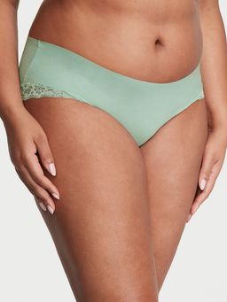 Victoria's Secret - Green No-Show Lace-Trim Panty