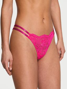 Victoria's Secret - Pink Very Sexy Double Shine Strap Lace Brazilian Brief Panty (S)