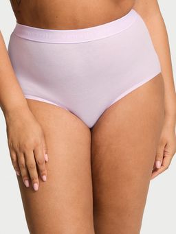 Victoria's Secret - Purple Cotton Logo Cotton Modern Brief Panty