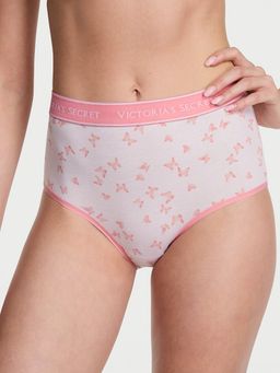 Victoria's Secret - White Cotton Logo Cotton Modern Brief Panty