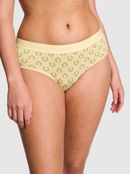 Victoria's Secret - Yellow Logo Cotton Hiphugger Panty (2XL)