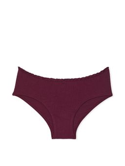 Victoria's Secret - Purple Cotton Back-Tie Cheeky Brief Panty (2XL)