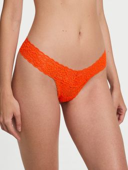 Victoria's Secret - Orange The Lacie Blossom Lace Thong Panty