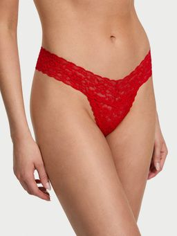 Victoria's Secret - Red The Lacie Lace Thong Panty