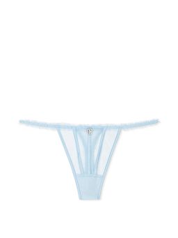 Victoria's Secret - Blue Dream Angels Glitter Tulle Thong Panty