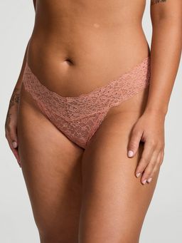 Victoria's Secret - Brown The Lacie Lace Thong Panty