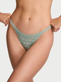 Victoria's Secret - Green The Lacie Daisy Lace String Thong Panty