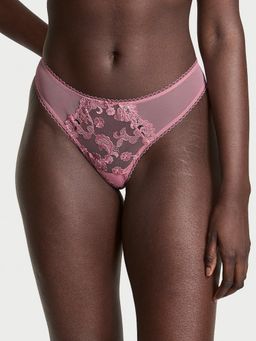 Victoria's Secret - Multi-Color Dream Angels Vintage Blossom Embroidery Thong Panty