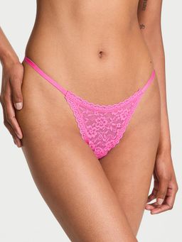 Victoria's Secret - Pink The Lacie Blossom Lace Strappy-Back String Thong Panty