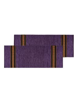 Black Gold - Ace Stain & Fade Resistant Entrance Scraper Indoor Outdoor Mat Purple (Pack of 2)