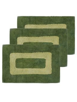 Black Gold - Double Shaded Stain & Fade Resistant Entrance Indoor Outdoor Mat Green (Pack of 3)