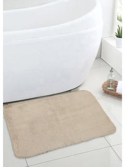 Black Gold - Galaxy Rabbit Fur Eco-Friendly Ultra Soft Faux Plush Floor Mat Beige (Pack of 2)