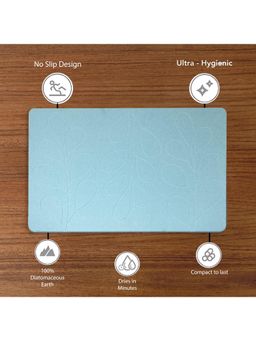 Black Gold - Stone Bath Mat for Bathroom Blue