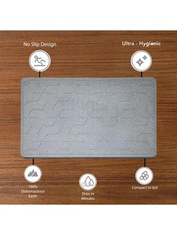 Black Gold - Stone Bath Mat for Bathroom Grey