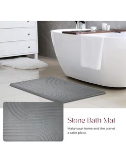 Black Gold - Stone Bath Mat for Bathroom Grey