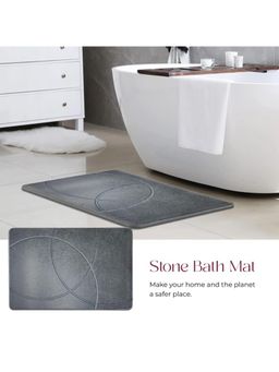 Black Gold - Stone Bath Mat for Bathroom Grey