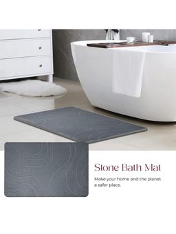 Black Gold - Stone Bath Mat for Bathroom Grey