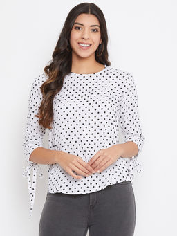CRIMSOUNE CLUB - Women White Printed Top