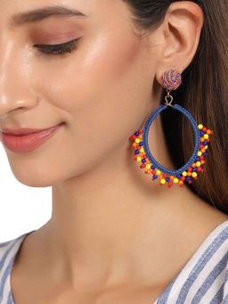 Zoey - Women Multi-Colour Handcrafted Embellished Contemporary Earrings