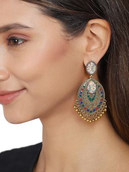 Zoey - Women Multi-Colour Handcrafted Embellished Contemporary Earrings