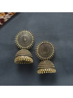 Zoey - Grey Women Toned Traditional Jhumka